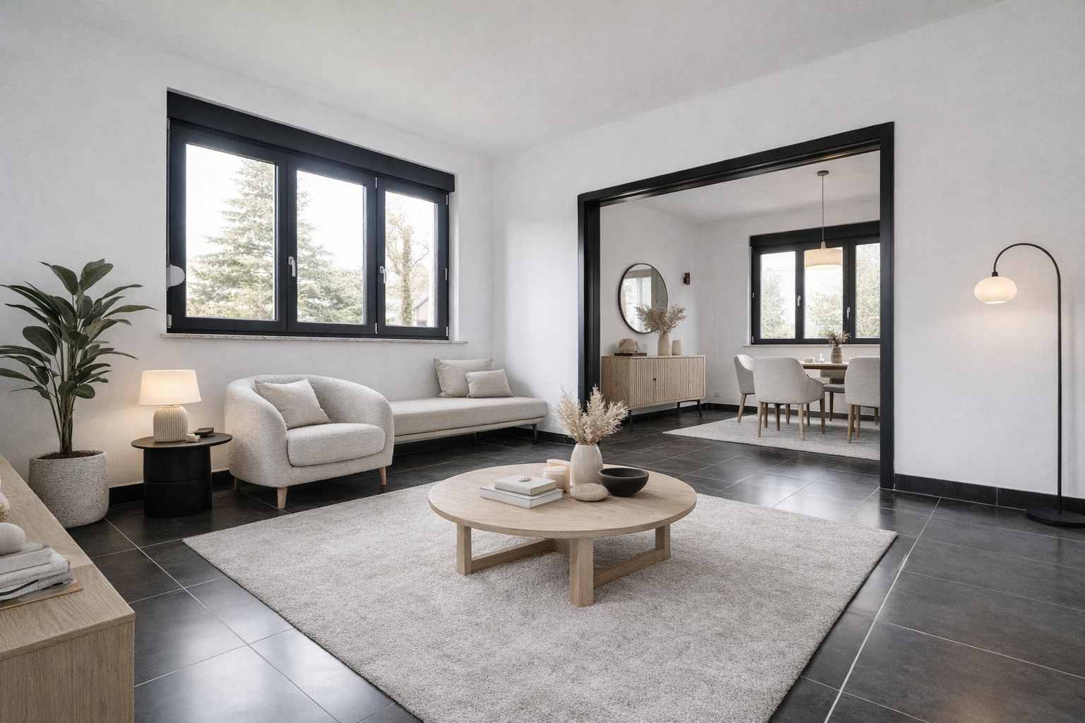 PAVILLON A LA FRANCAISE F5 DE PLAIN PIED AVEC SOUS SOL ET JARDIN