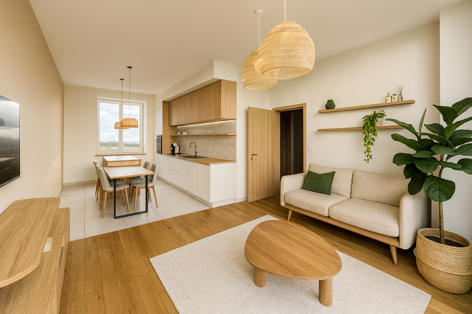 MOULINS LES METZ : VASTE F3 ENTIEREMENT RENOVE AVEC TERRASSE ET PARKING